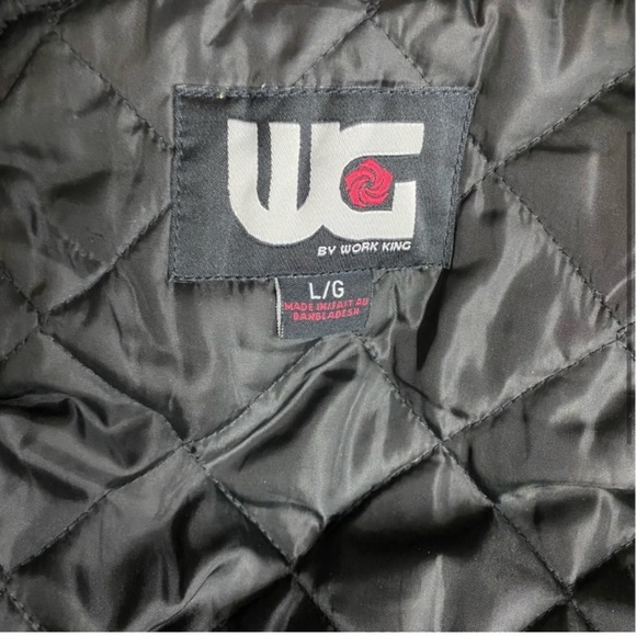 Work King Work Gear Insulated Black Canvas Winter Bib Overalls L - Picture 3 of 16